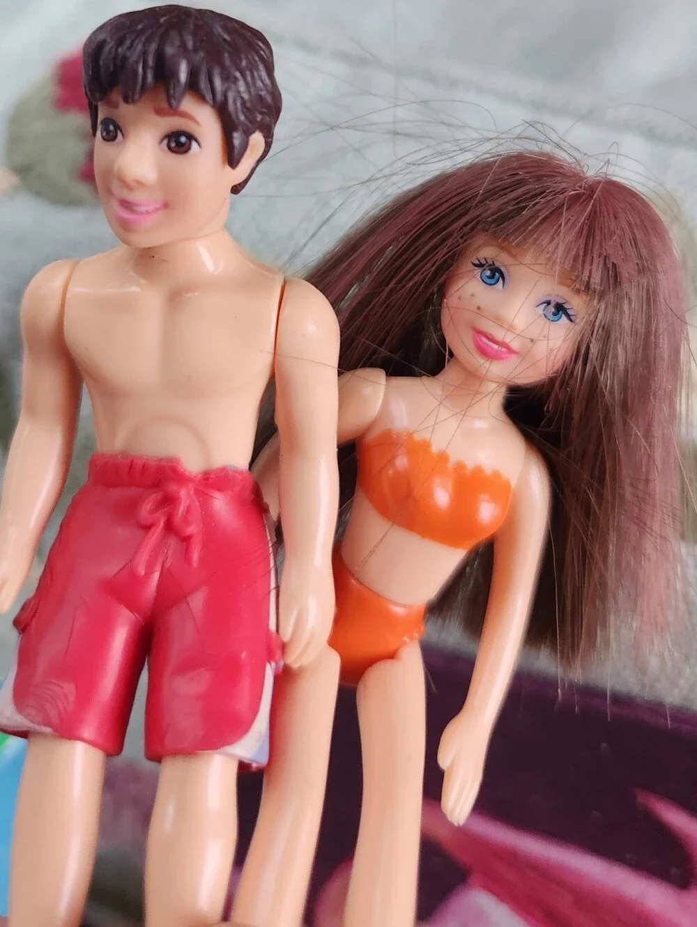 POLLY POCKET & RICK RED TRUNKS Mini Fashion 3.5